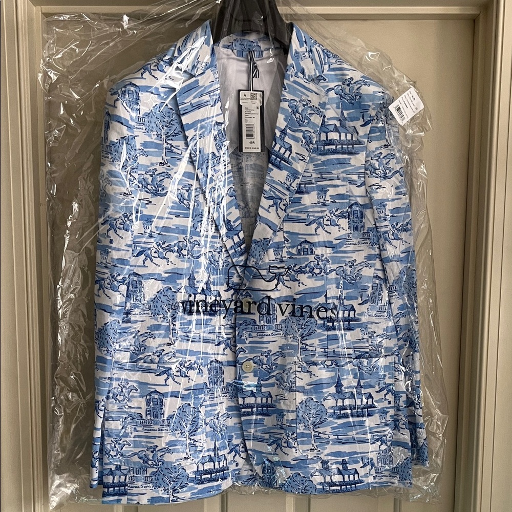 Vineyard Vines Linen Kentucky Derby Blazer 40R